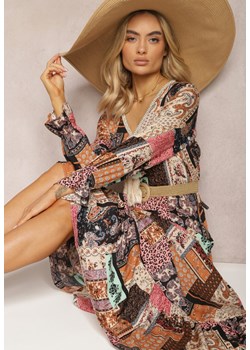 Beżowa Sukienka Althithoe ze sklepu renee.pl w kategorii Sukienki - zdjęcie 179840828