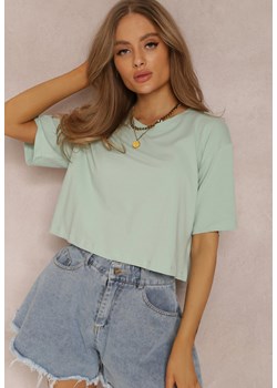 Miętowy T-shirt Phelista ze sklepu renee.pl w kategorii Bluzki damskie - zdjęcie 179841629