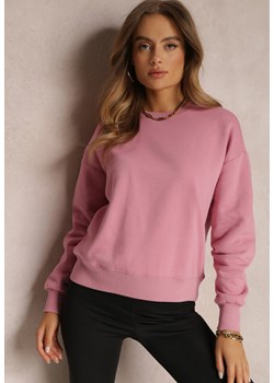 Ciemnoróżowa Bluza z Polarową Podszewką Heseh ze sklepu renee.pl w kategorii Bluzy damskie - zdjęcie 179848206