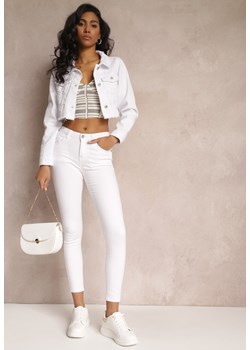 Białe Jeansy Skinny z Efektem Push Up Karinali ze sklepu renee.pl w kategorii Jeansy damskie - zdjęcie 179853425