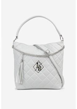 Niebieska Torebka Shopperka z Pikowaniem i Paskiem Lanarista ze sklepu renee.pl w kategorii Torby Shopper bag - zdjęcie 179949559