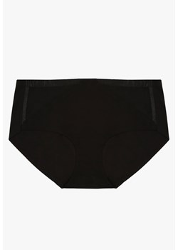 Czarne Majtki Figi High Waist z Bezszwowym Wykończeniem Kolaniris ze sklepu renee.pl w kategorii Majtki damskie - zdjęcie 179950615