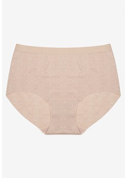 Beżowa Bielizna Modelująca Majtki High Waist Lilialira ze sklepu renee.pl w kategorii Bielizna wyszczuplająca - zdjęcie 179958086