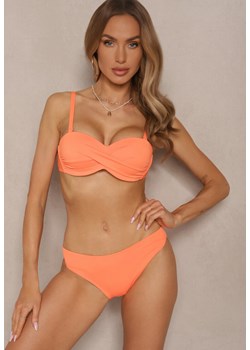 Pomarańczowe Bikini 2 Pary Majtek Typu Figi i Biustonosz Wiązany na Plecach Galanoria ze sklepu renee.pl w kategorii Stroje kąpielowe - zdjęcie 179969525