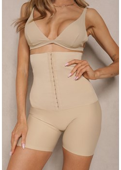 Beżowa Bielizna modelująca Majtki High Waist z Efektem Push Up Lunavera ze sklepu renee.pl w kategorii Bielizna wyszczuplająca - zdjęcie 179971606