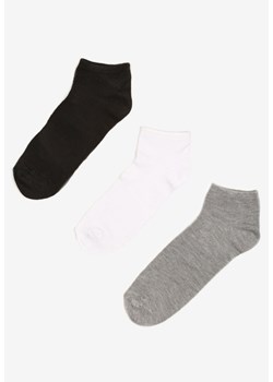Wielokolorowe Bawełniane Klasyczne Skarpety Stopki 3 Pack Evionas ze sklepu born2be.pl w kategorii Skarpetki męskie - zdjęcie 180084565