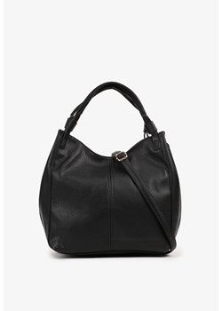 Czarna Torebka z Dwiema Rączkami i Dodatkowym Paskiem z Regulacją Xemeriana ze sklepu born2be.pl w kategorii Torby Shopper bag - zdjęcie 180112089