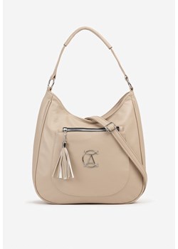 Ciemnobeżowa Torebka Typu Shopper Ozdobiona Frędzlami Felluria ze sklepu born2be.pl w kategorii Torby Shopper bag - zdjęcie 180130999