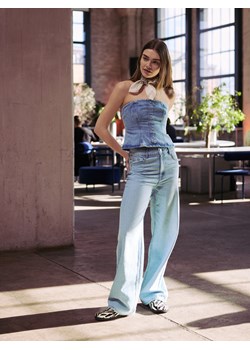 Reserved - Jeansy straight leg - niebieski ze sklepu Reserved w kategorii Jeansy damskie - zdjęcie 180167275