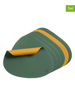 Björn Podkładki (6 szt.) w kolorze musztardowo-zielonym - 44 x 37 cm ze sklepu Limango Polska w kategorii Podkładki na stół - zdjęcie 180173149