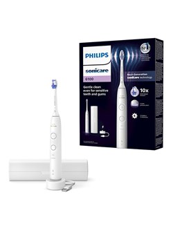 PHILIPS sonicare Szczoteczka soniczna &quot;Philips Sonicare 6100&quot; w kolorze białym ze sklepu Limango Polska w kategorii Szczoteczki do zębów - zdjęcie 180173265