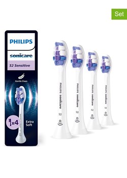 PHILIPS sonicare Wymienne końcówki (4 szt.) &quot;Sensitive&quot; w kolorze białym ze sklepu Limango Polska w kategorii Szczoteczki do zębów - zdjęcie 180173326