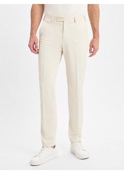 Finshley & Harding London Męskie spodnie garniturowe - Hoxdon Mężczyźni Slim Fit écru marmurkowy ze sklepu vangraaf w kategorii Spodnie męskie - zdjęcie 180179595