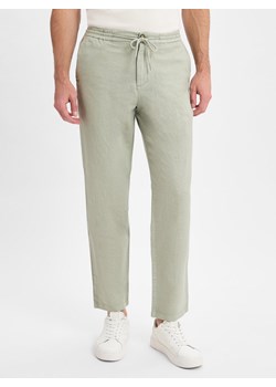 Finshley & Harding London Spodnie - Cross Mężczyźni Bawełna trzcinowy jednolity ze sklepu vangraaf w kategorii Spodnie męskie - zdjęcie 180179598