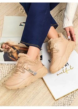 Royalfashion Sportowe sneakersy damskie z futerkiem Nonuas ze sklepu royalfashion.pl w kategorii Buty sportowe damskie - zdjęcie 180190116