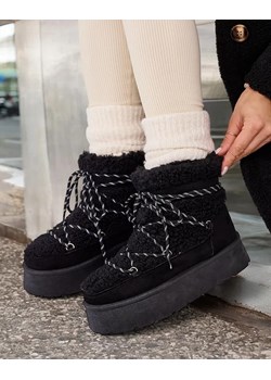 Royalfashion Śniegowce damskie sznurowane Evonie ze sklepu royalfashion.pl w kategorii Śniegowce damskie - zdjęcie 180191727