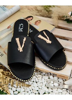 Royalfashion Damskie klapki z eko skóry Cemenna ze sklepu royalfashion.pl w kategorii Klapki damskie - zdjęcie 180199295
