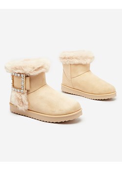 Royalfashion Damskie buty a'la śniegowce z ozdobą Galaes ze sklepu royalfashion.pl w kategorii Śniegowce damskie - zdjęcie 180200716