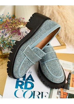Royalfashion Damskie mokasyny z cyrkoniami Epolls ze sklepu royalfashion.pl w kategorii Mokasyny damskie - zdjęcie 180201417