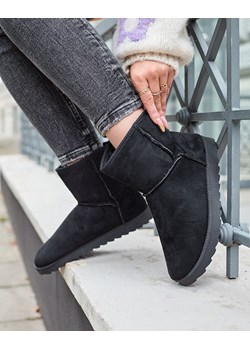 Royalfashion Buty śniegowce damskie w czarnym kolorze Aener ze sklepu royalfashion.pl w kategorii Śniegowce damskie - zdjęcie 180202609
