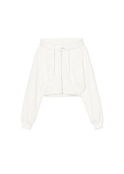 Cropp - Rozpinana bluza w kremowym kolorze - kremowy ze sklepu Cropp w kategorii Bluzy damskie - zdjęcie 180205077