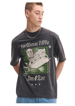 Cropp - Czarna koszulka Adventure Time - czarny ze sklepu Cropp w kategorii T-shirty męskie - zdjęcie 180221285