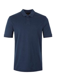 BOSS Polo Pe_Interlock 50520109 Granatowy Regular Fit ze sklepu MODIVO w kategorii T-shirty męskie - zdjęcie 180222729