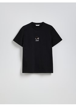 Reserved - T-shirt comfort z nadrukiem - czarny ze sklepu Reserved w kategorii T-shirty męskie - zdjęcie 180228026