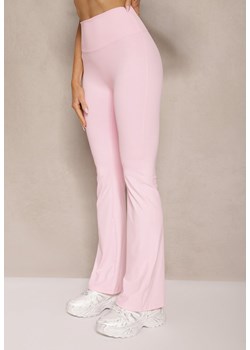 Różowe Legginsy Dzwony High Waist Orruvana ze sklepu renee.pl w kategorii Spodnie damskie - zdjęcie 180232519