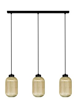 Wisząca lampa z trzema kloszami beżowa L6-N01 ze sklepu Edinos.pl w kategorii Lampy wiszące - zdjęcie 180234155