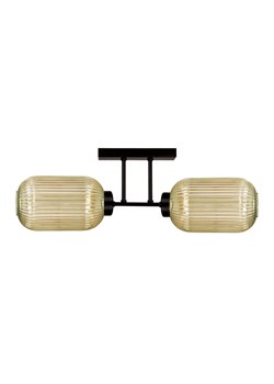 Sufitowa lampa z dwoma szklanymi kloszami beżowa H3-T83 ze sklepu Edinos.pl w kategorii Lampy sufitowe - zdjęcie 180234165