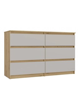 Komoda z szufladami kaszmir + dąb artisan G0-R48 ze sklepu Edinos.pl w kategorii Komody - zdjęcie 180238346