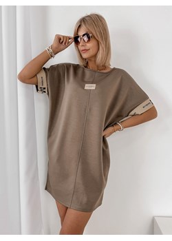 sukienka mylove ciemnobeżowa one size ze sklepu UBRA w kategorii Sukienki - zdjęcie 180243756