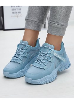 Royalfashion Niebieskie damskie buty sportowe typu sneakersy Povilpo ze sklepu royalfashion.pl w kategorii Buty sportowe damskie - zdjęcie 180249069
