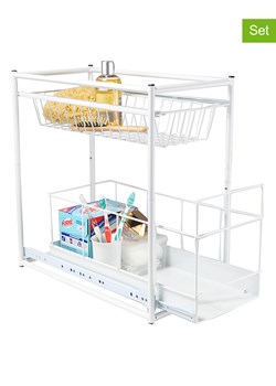 Chefware 2-częściowa szuflada w kolorze białym  - 45 x 23 x 45 cm ze sklepu Limango Polska w kategorii Przechowywanie - zdjęcie 180260289