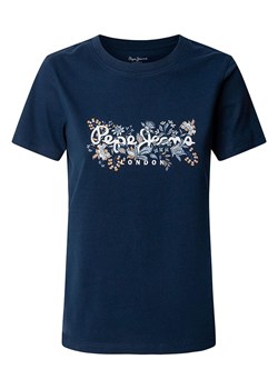 Pepe Jeans Koszulka &quot;Rosalind&quot; w kolorze granatowym ze sklepu Limango Polska w kategorii Bluzki damskie - zdjęcie 180260556