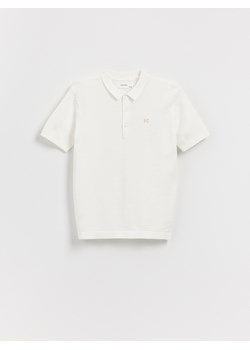 Reserved - T-shirt polo - złamana biel ze sklepu Reserved w kategorii T-shirty chłopięce - zdjęcie 180262378