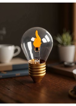 Sinsay - Dekoracyjna Lampa LED w Kształcie Żarówki Edisona - żółty ze sklepu Sinsay w kategorii Lampy stołowe - zdjęcie 180265476