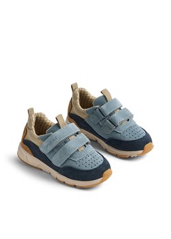 Wheat Skórzane sneakersy &quot;Alin&quot; w kolorze błękitno-granatowo-beżowym ze sklepu Limango Polska w kategorii Buty sportowe dziecięce - zdjęcie 180270946
