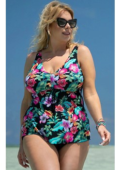 Tankini dwuczęściowy komplet ze spodenkami 3/36, Kolor czarny-wzór, Rozmiar XL, Primo ze sklepu Primodo w kategorii Stroje kąpielowe - zdjęcie 180277639