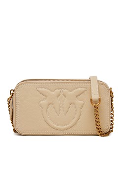 Torebka PINKO Carrie Camera Case Mini 103799 A1LF Beżowy ze sklepu eobuwie.pl w kategorii Listonoszki - zdjęcie 180278548