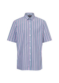 Finshley & Harding Męska koszula biznesowa - Easy Care Mężczyźni Modern Fit Bawełna brudny róż w paski ze sklepu vangraaf w kategorii Koszule męskie - zdjęcie 180280948
