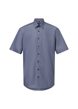 Finshley & Harding Męska koszula biznesowa - Easy Care Mężczyźni Modern Fit Bawełna szary w kratkę ze sklepu vangraaf w kategorii Koszule męskie - zdjęcie 180280949