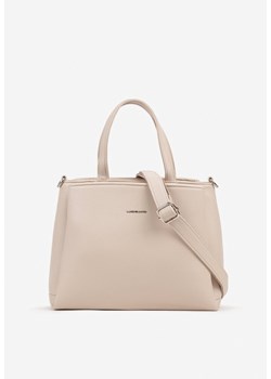 Beżowa Torebka Trzykomorowa Shopperka Meroviana ze sklepu born2be.pl w kategorii Torby Shopper bag - zdjęcie 180283906