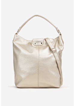 Złota Torebka Hobo z Regulowanym Paskiem Crossbody Tenovesa ze sklepu renee.pl w kategorii Torby Shopper bag - zdjęcie 180285819