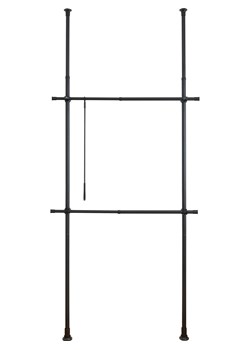 Wenko Teleskopowy wieszak &quot;Herkules&quot; w kolorze czarnym ze sklepu Limango Polska w kategorii Szafy - zdjęcie 180287865