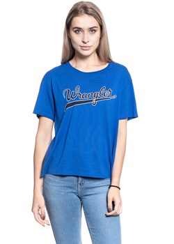 T-SHIRT DAMSKI WRANGLER DRAPE TEE COBALT BLUE W7P7F6B09 112132065 ze sklepu YouNeedit.pl w kategorii Bluzki damskie - zdjęcie 180289299