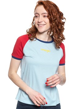 WRANGLER T SHIRT DAMSKI RAGLAN TEE ANGEL FALLS BLU W7N8F6B07 112131984 ze sklepu YouNeedit.pl w kategorii Bluzki damskie - zdjęcie 180289796