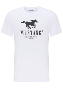 MUSTANG ALEX C PRINT MĘSKI T-SHIRT KOSZULA LOGO TEE GENERAL WHITE 1015051 2045 ze sklepu YouNeedit.pl w kategorii T-shirty męskie - zdjęcie 180290535