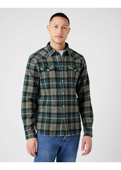 WRANGLER WESTERN SHIRT MĘSKA KOSZULA W KRATĘ DŁUGI RĘKAW LOGO DEEP LICHEN W5B4CMX1X 112321480 ze sklepu YouNeedit.pl w kategorii Koszule męskie - zdjęcie 180293467